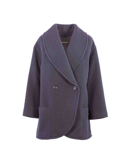 Shop EMPORIO ARMANI  Giaccone: Emporio Armani caban scollo scialle in panno effetto bouclé di lana misto alpaca.
Panno bouclé.
Scollo scialle.
Chiusura doppiopetto.
Maniche lunghe.
Tasche laterali a toppa.
Composizione: 92% Lana 8% Lana di alpaca.
Fabbricato in Cina.. H4NB1C E9909-926
